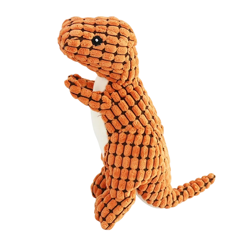 Squeaky Dinosaur Plush Pet Toy