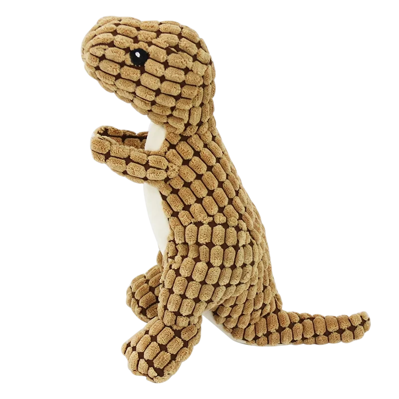 Squeaky Dinosaur Plush Pet Toy