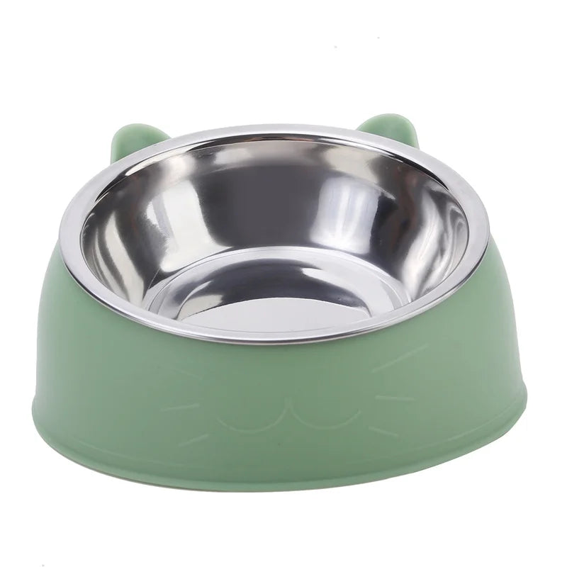 Stainless Steel Raised Pet Feeding Bowl