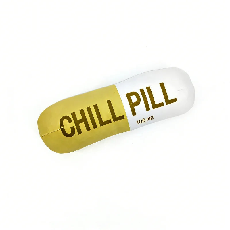 Plush Capsule Squeaky Dog Toy