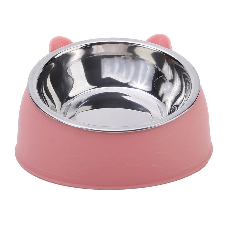 Stainless Steel Raised Pet Feeding Bowl