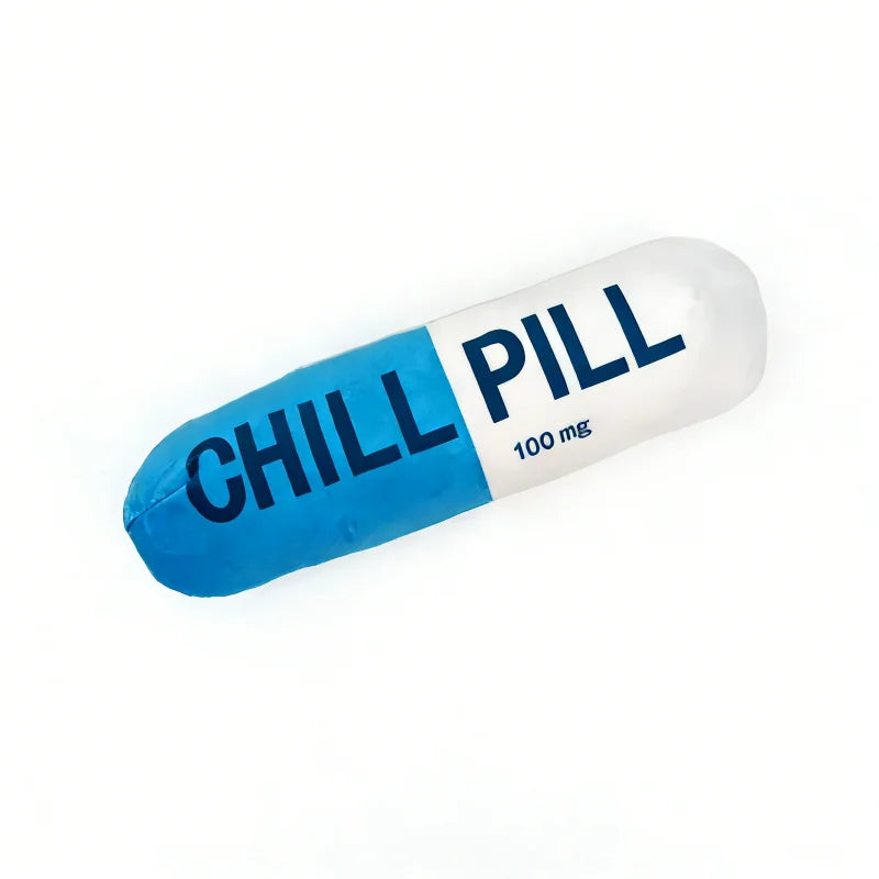 Plush Capsule Squeaky Dog Toy