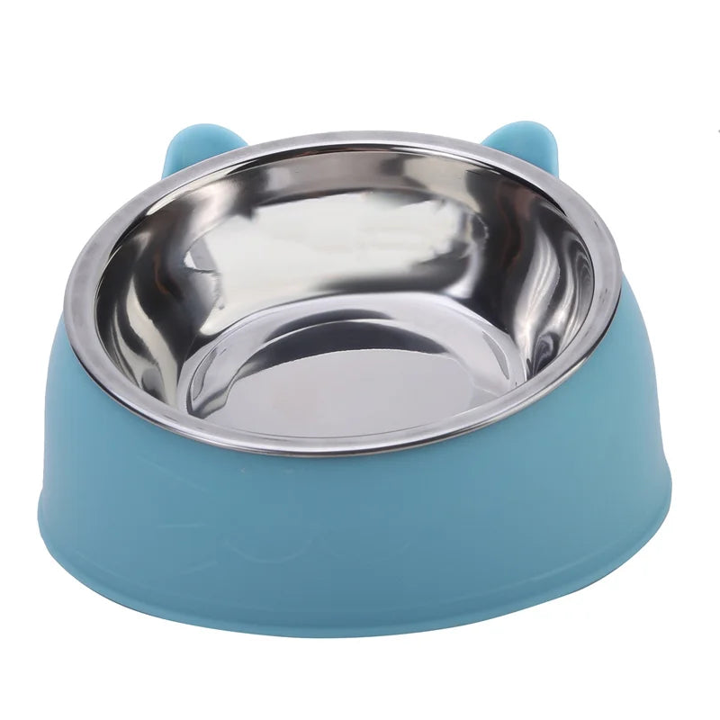 Stainless Steel Raised Pet Feeding Bowl