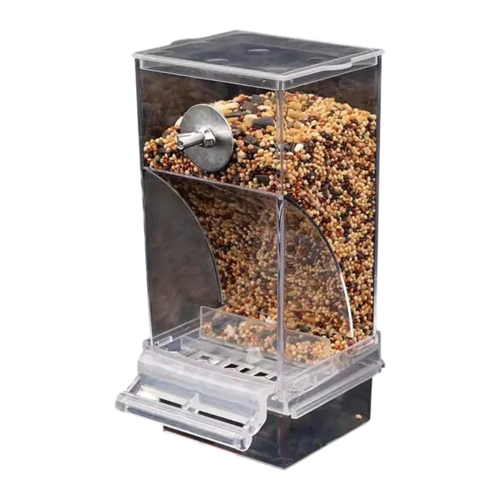 Transparent Anti-Spill Parrot Feeder