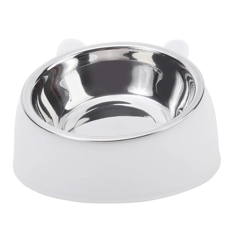 Stainless Steel Raised Pet Feeding Bowl