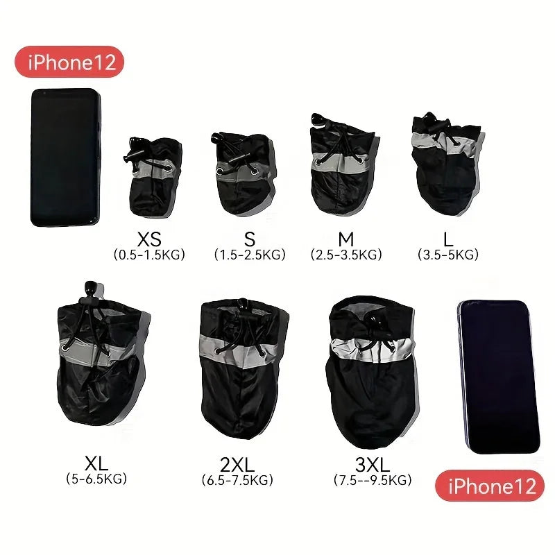 Water-Resistant Dog Boots – Set of 4