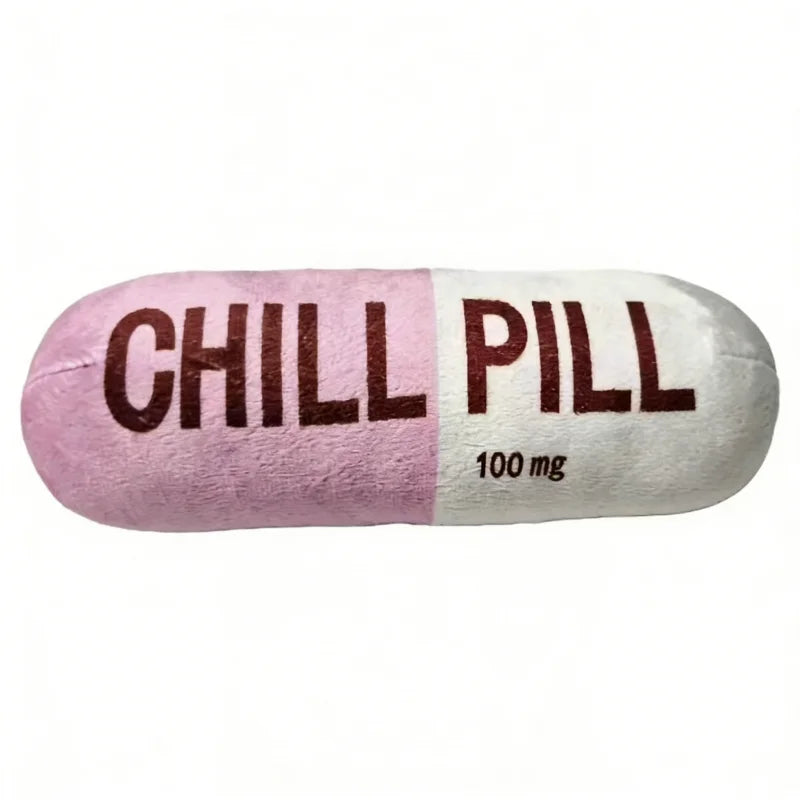Plush Capsule Squeaky Dog Toy
