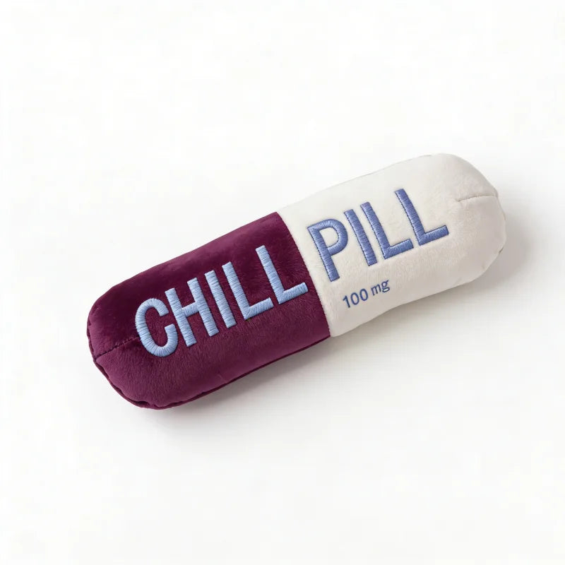 Plush Capsule Squeaky Dog Toy